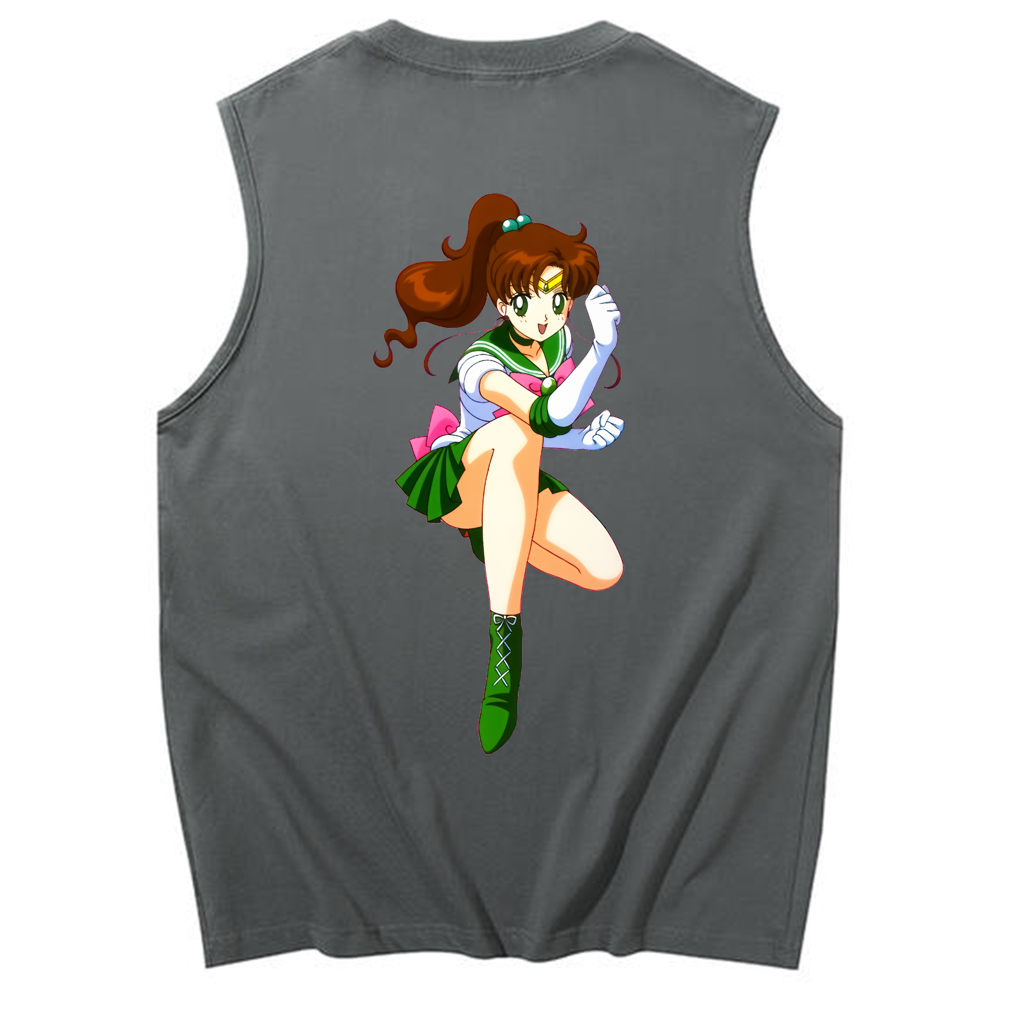 （画像用） 美少女戦士セーラームーン 木野 まこと きの まこと Sailor Moon Kino Makoto （セーラージュピター；Sailor Jupiter） コットン100％タンクトップ（背面プリント）